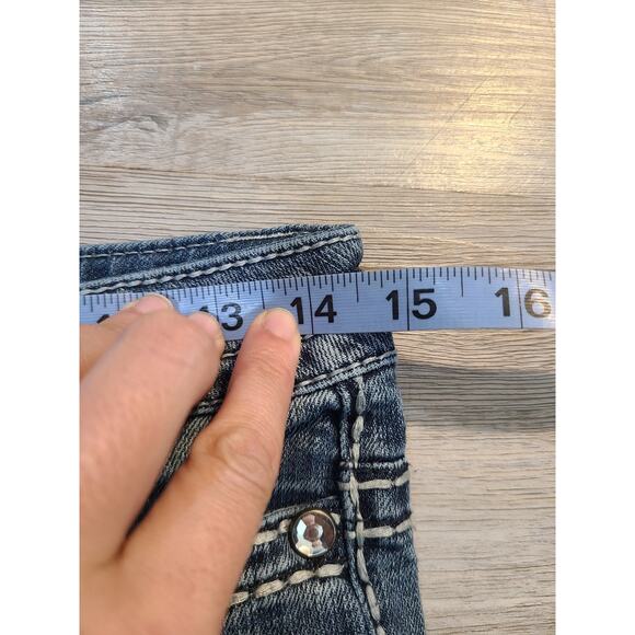 Paisley size 2 women's white washed bootcut jeans with embroidered pockets - Picture 9 of 10